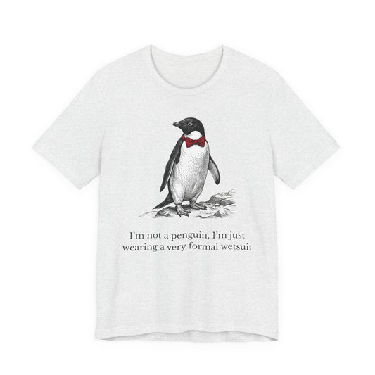 [MSI] Cyril the Penguin "Formal Wetsuit" Woodcut Tee - Skewed & Snappy