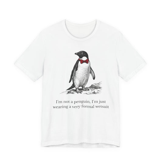 [MSI] Cyril the Penguin "Formal Wetsuit" Woodcut Tee - Skewed & Snappy