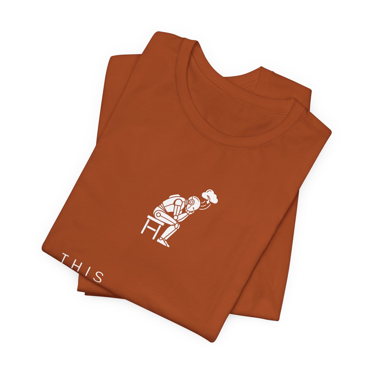 [S404] Funny Robot Shirt - Sarcastic IT Humor Tee - Existential Dread Meeting Email Shirt - System 404 Minimalist Cyberpunk Apparel