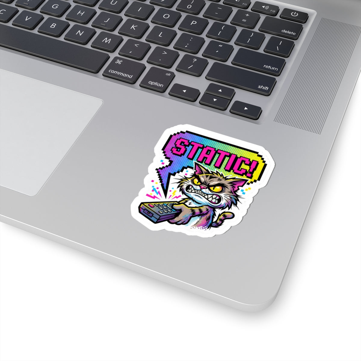 [SMS] "Manic Static" Cat - Die-Cut Vinyl Sticker