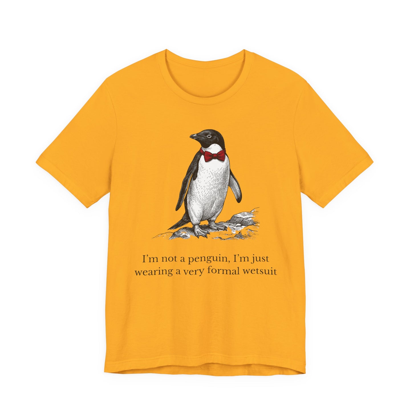 [MSI] Cyril the Penguin "Formal Wetsuit" Woodcut Tee - Skewed & Snappy