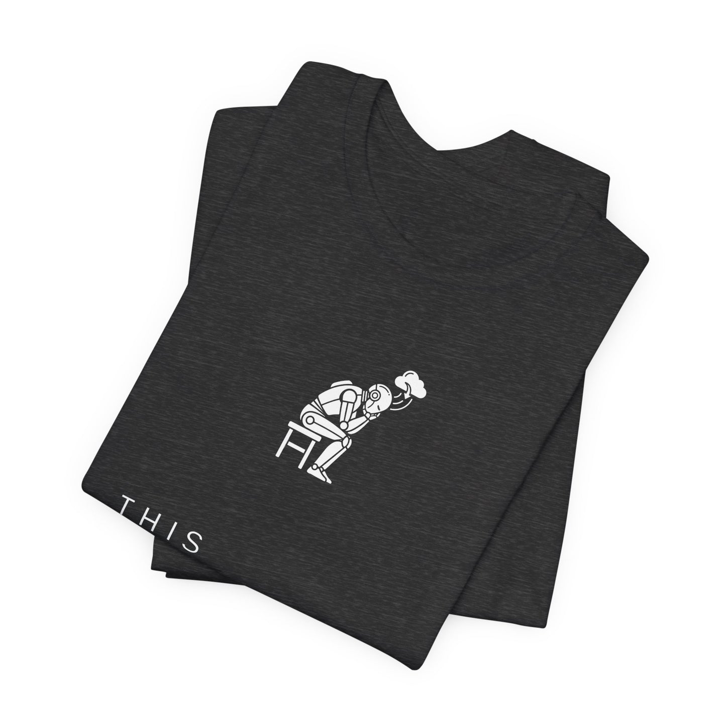 [S404] Funny Robot Shirt - Sarcastic IT Humor Tee - Existential Dread Meeting Email Shirt - System 404 Minimalist Cyberpunk Apparel