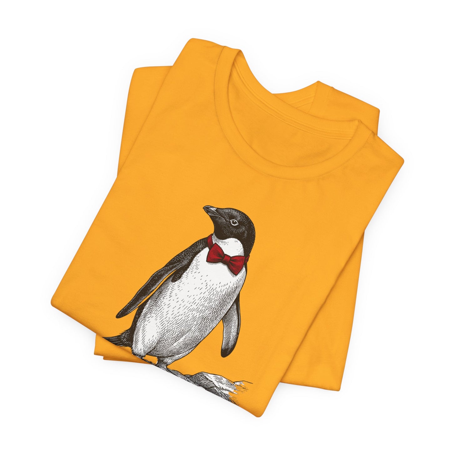 [MSI] Cyril the Penguin "Formal Wetsuit" Woodcut Tee - Skewed & Snappy