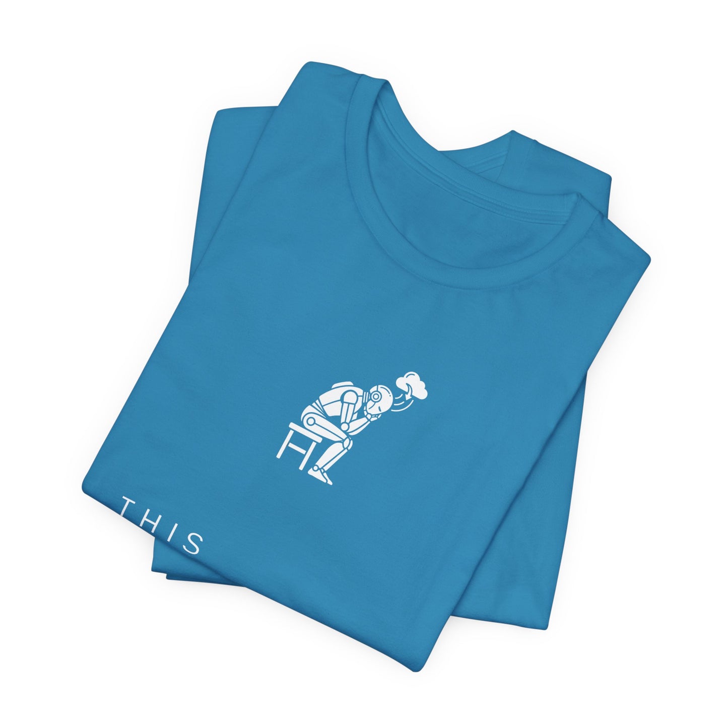 [S404] Funny Robot Shirt - Sarcastic IT Humor Tee - Existential Dread Meeting Email Shirt - System 404 Minimalist Cyberpunk Apparel