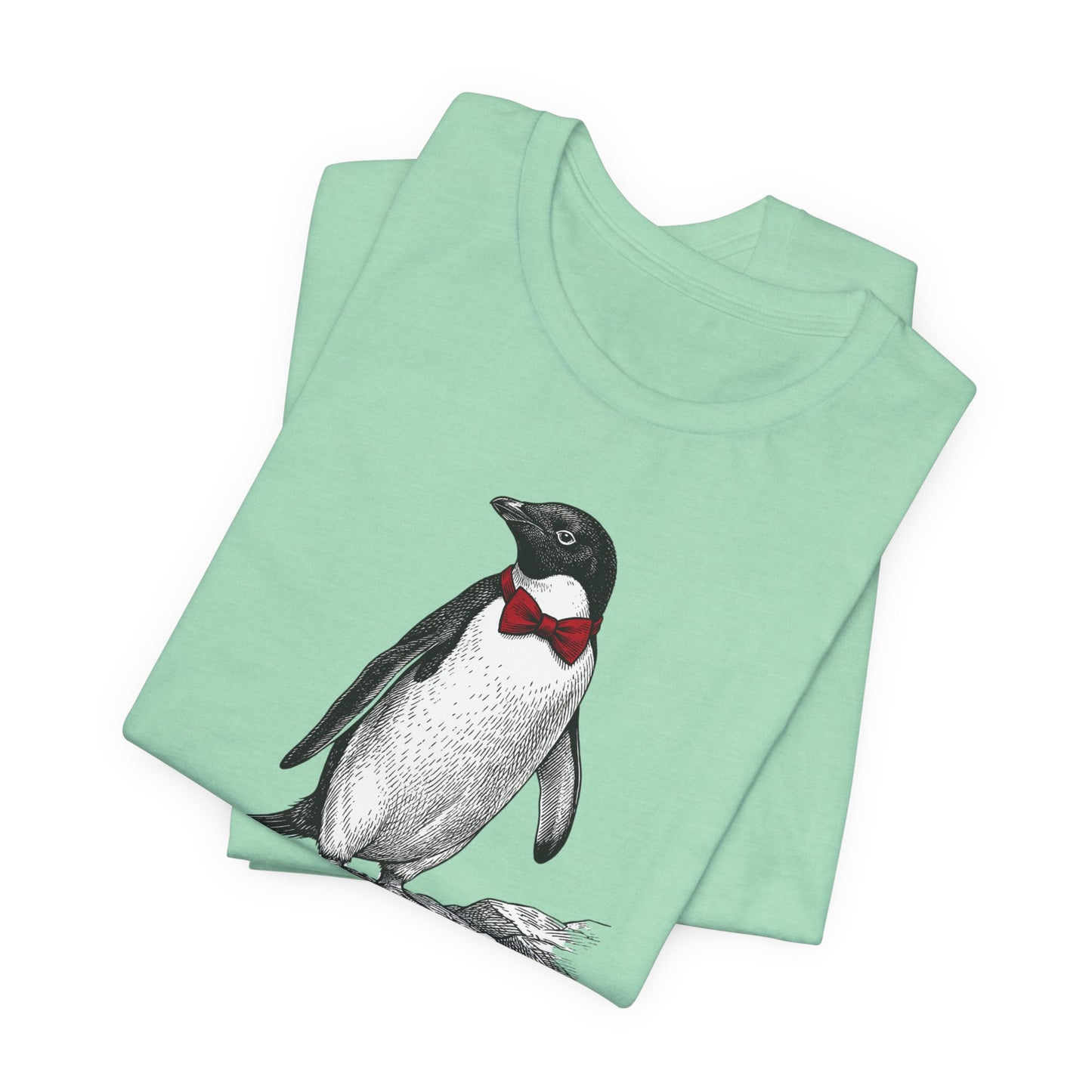 [MSI] Cyril the Penguin "Formal Wetsuit" Woodcut Tee - Skewed & Snappy