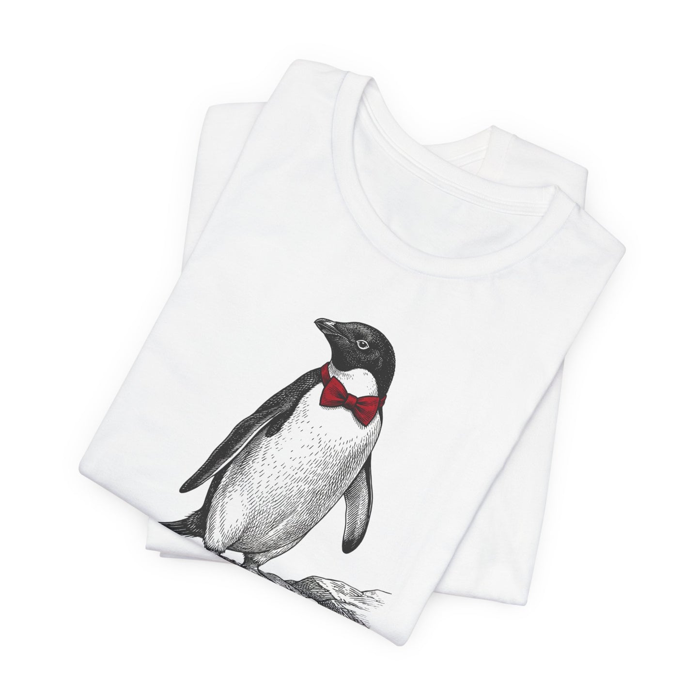 [MSI] Cyril the Penguin "Formal Wetsuit" Woodcut Tee - Skewed & Snappy