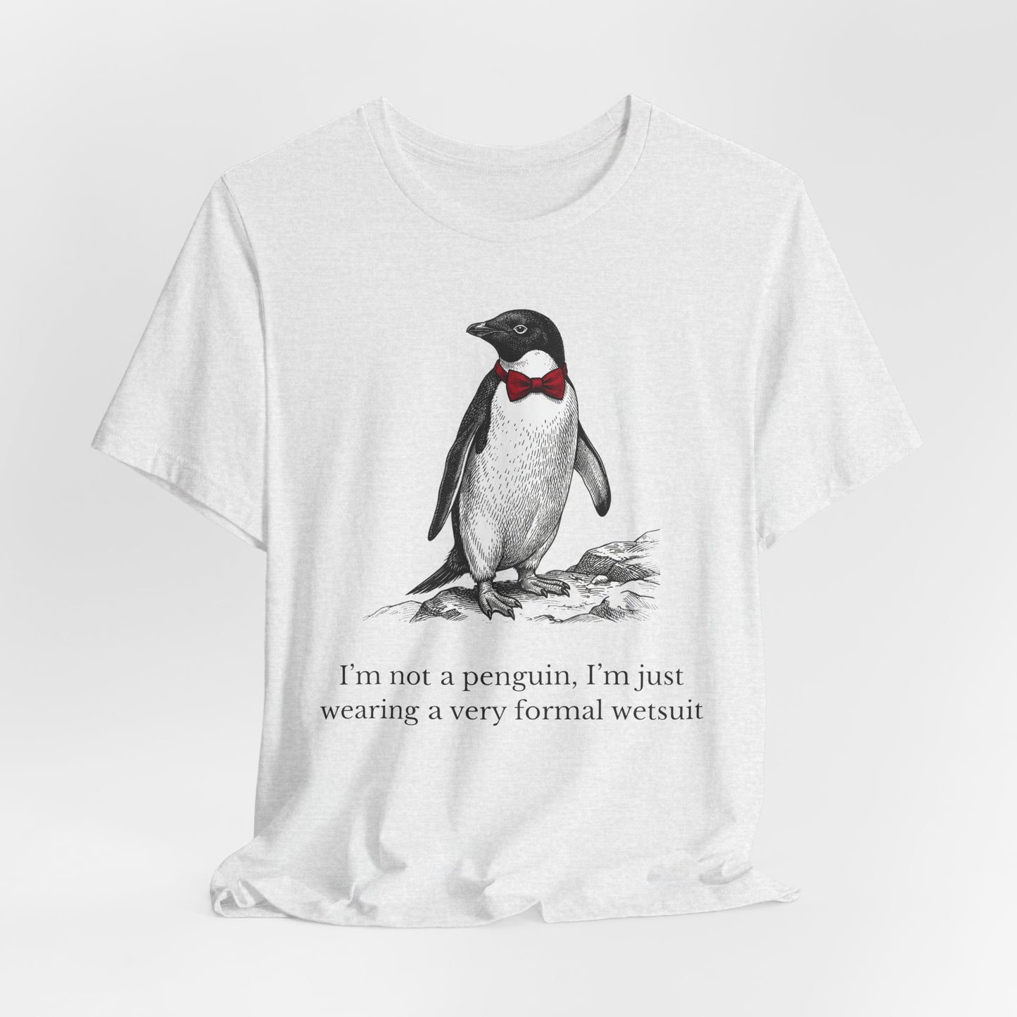 [MSI] Cyril the Penguin "Formal Wetsuit" Woodcut Tee - Skewed & Snappy