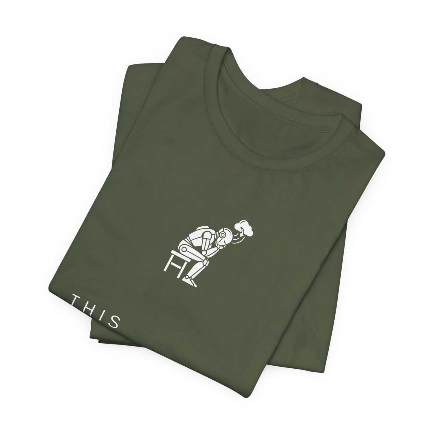 [S404] Funny Robot Shirt - Sarcastic IT Humor Tee - Existential Dread Meeting Email Shirt - System 404 Minimalist Cyberpunk Apparel