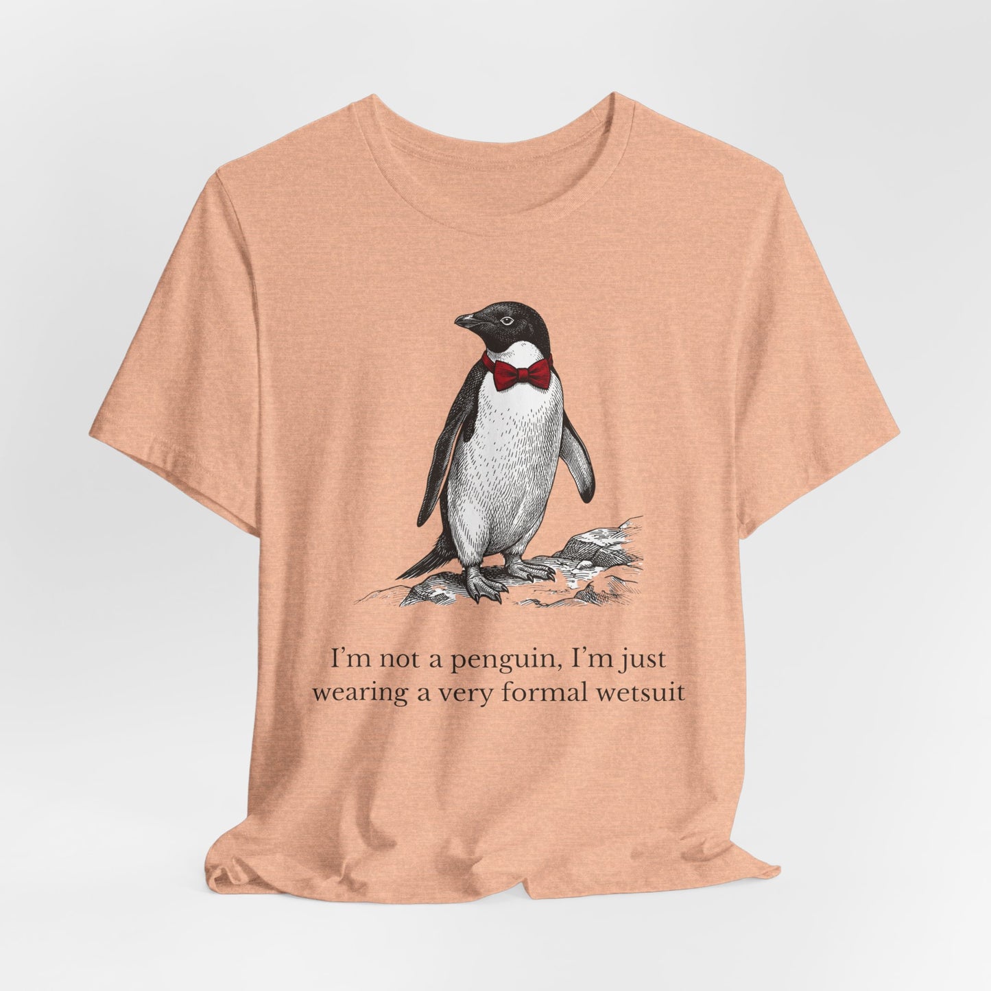 [MSI] Cyril the Penguin "Formal Wetsuit" Woodcut Tee - Skewed & Snappy