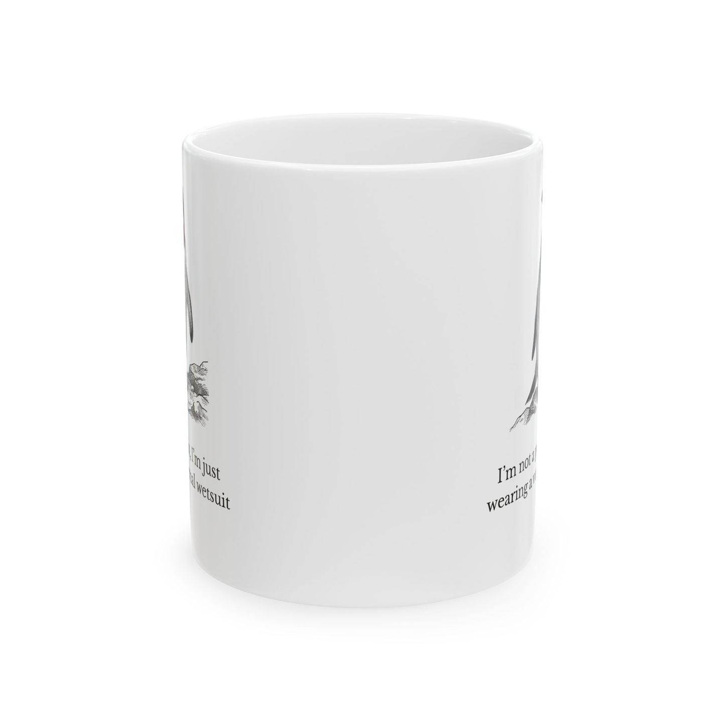 Sarcastic Penguin Gifts: Victorian Engraving Mug — Witty Dapper Animal Coffee Cup (11oz & 15oz)