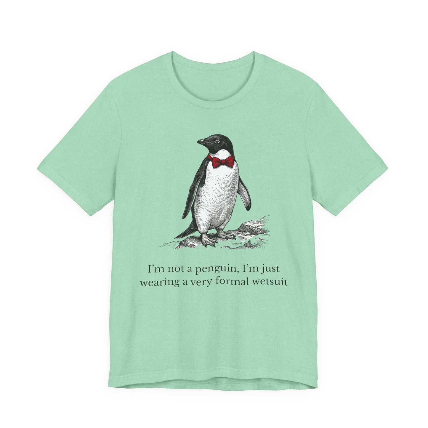 [MSI] Cyril the Penguin "Formal Wetsuit" Woodcut Tee - Skewed & Snappy
