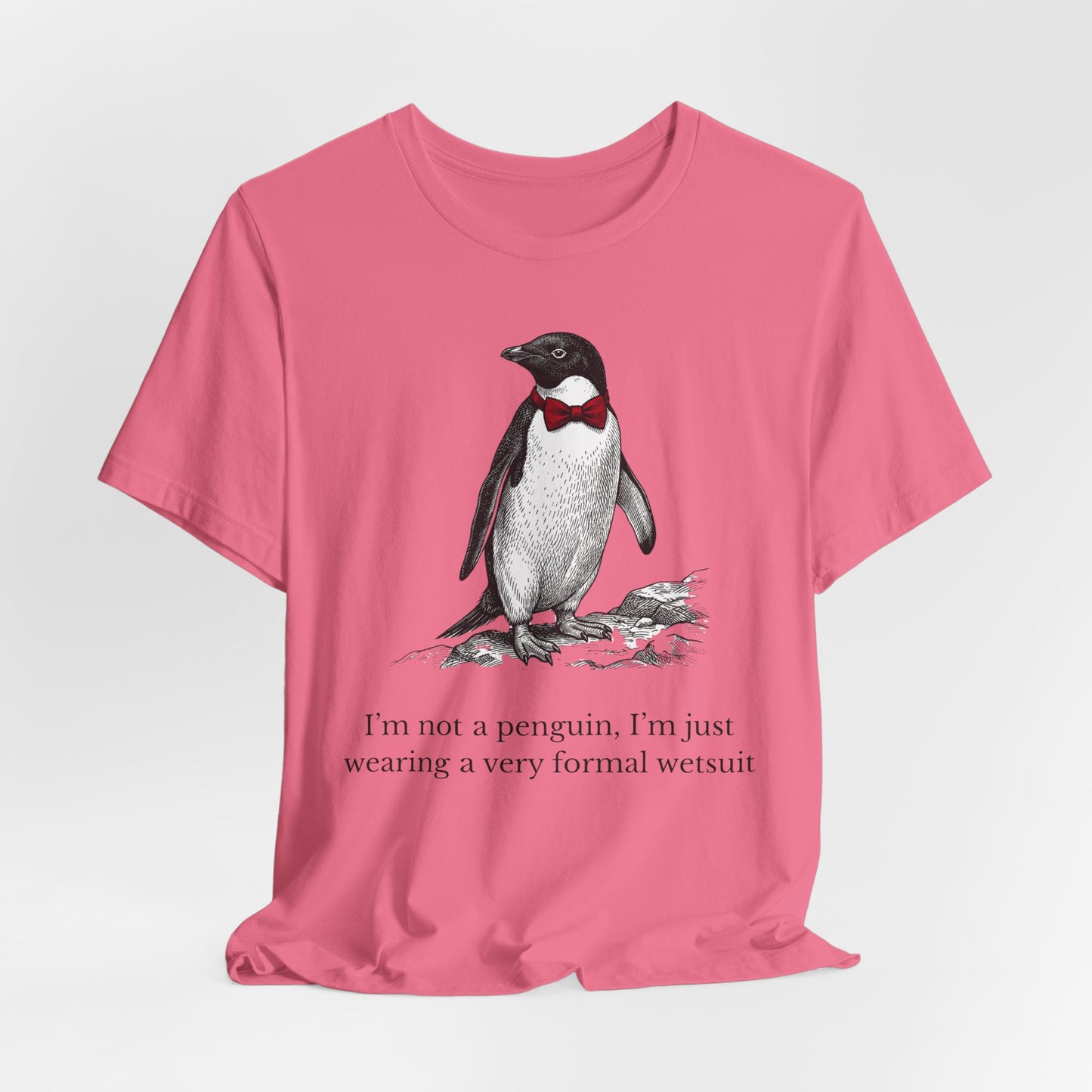 [MSI] Cyril the Penguin "Formal Wetsuit" Woodcut Tee - Skewed & Snappy