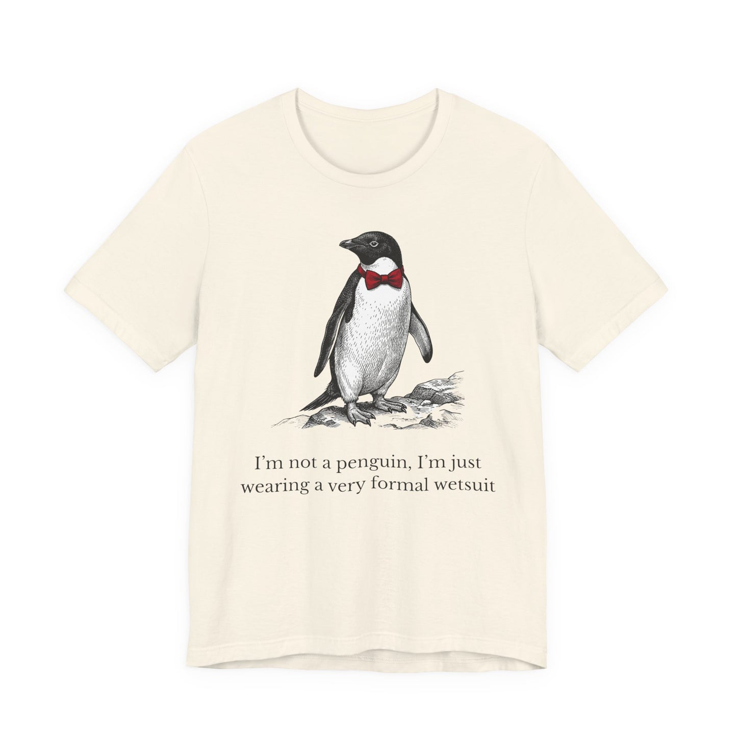 [MSI] Cyril the Penguin "Formal Wetsuit" Woodcut Tee - Skewed & Snappy