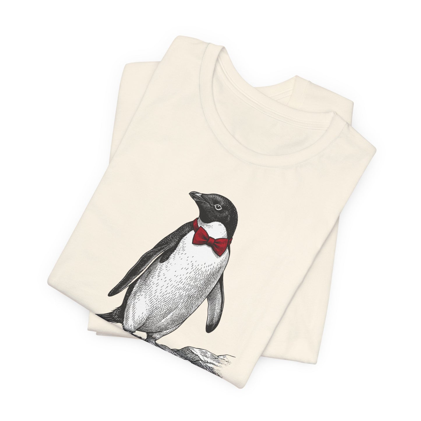[MSI] Cyril the Penguin "Formal Wetsuit" Woodcut Tee - Skewed & Snappy